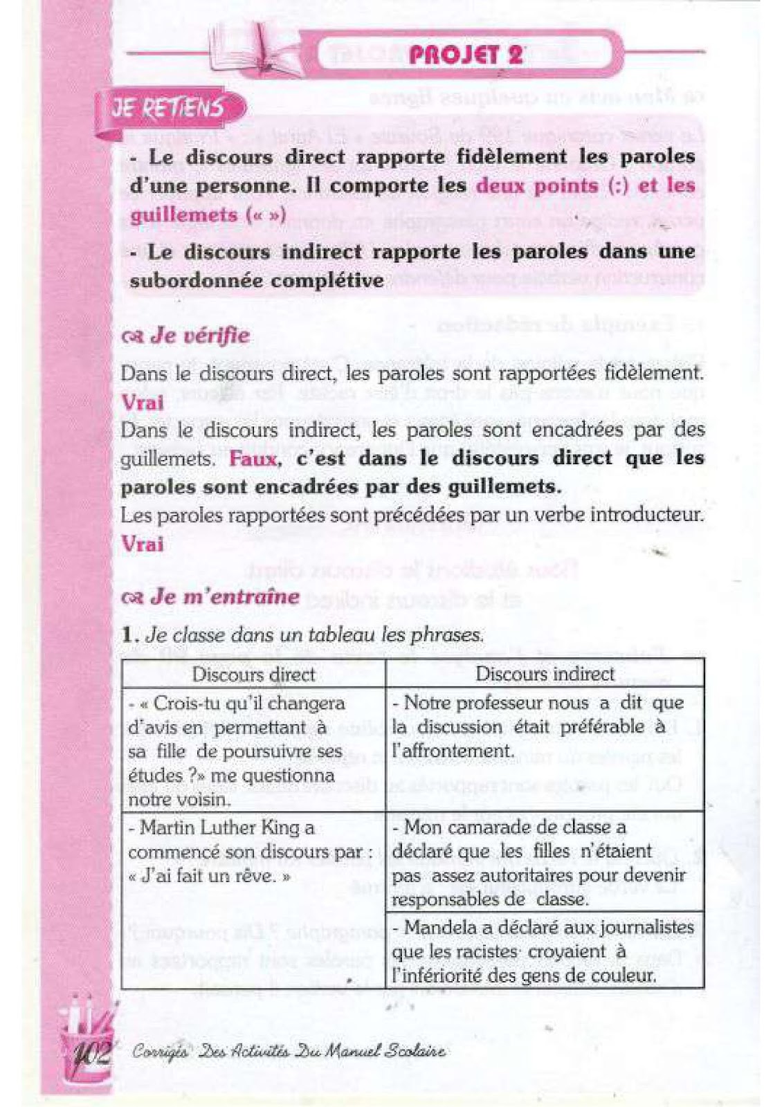 حل تمارين صفحة 91 الفرنسية للسنة الرابعة متوسط - الجيل الثاني