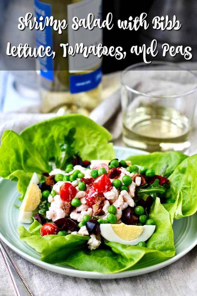 Shrimp Salad with Bibb Lettuce, Tomatoes, and Peas Karen's Kitchen