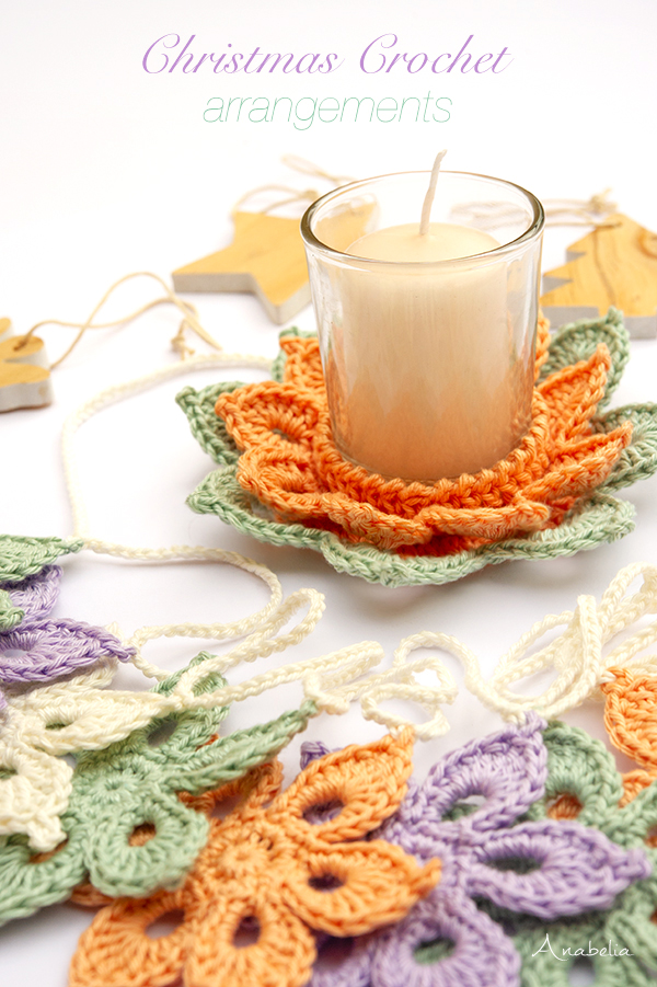 Christmas crochet arrangements, Anabelia Craft Design