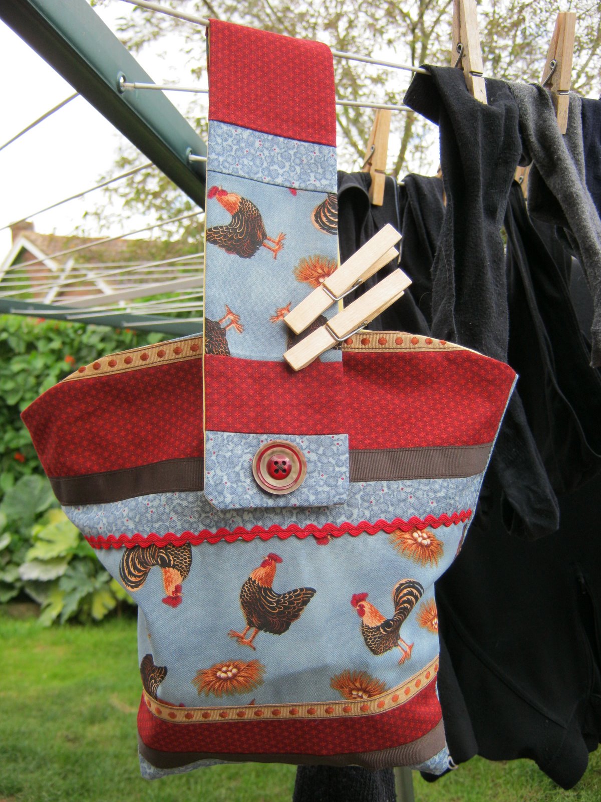Chicken Licken's Creations Patchwork Peg Bag