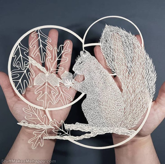 Inspirational Handmade Paper Cutting Art by Pippa Dyrlaga