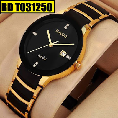 Đồng hồ đeo tay Rado cao cấp thiết kế tinh xảo, bền theo năm tháng Rado-centrix-jubile-watch-golden-black