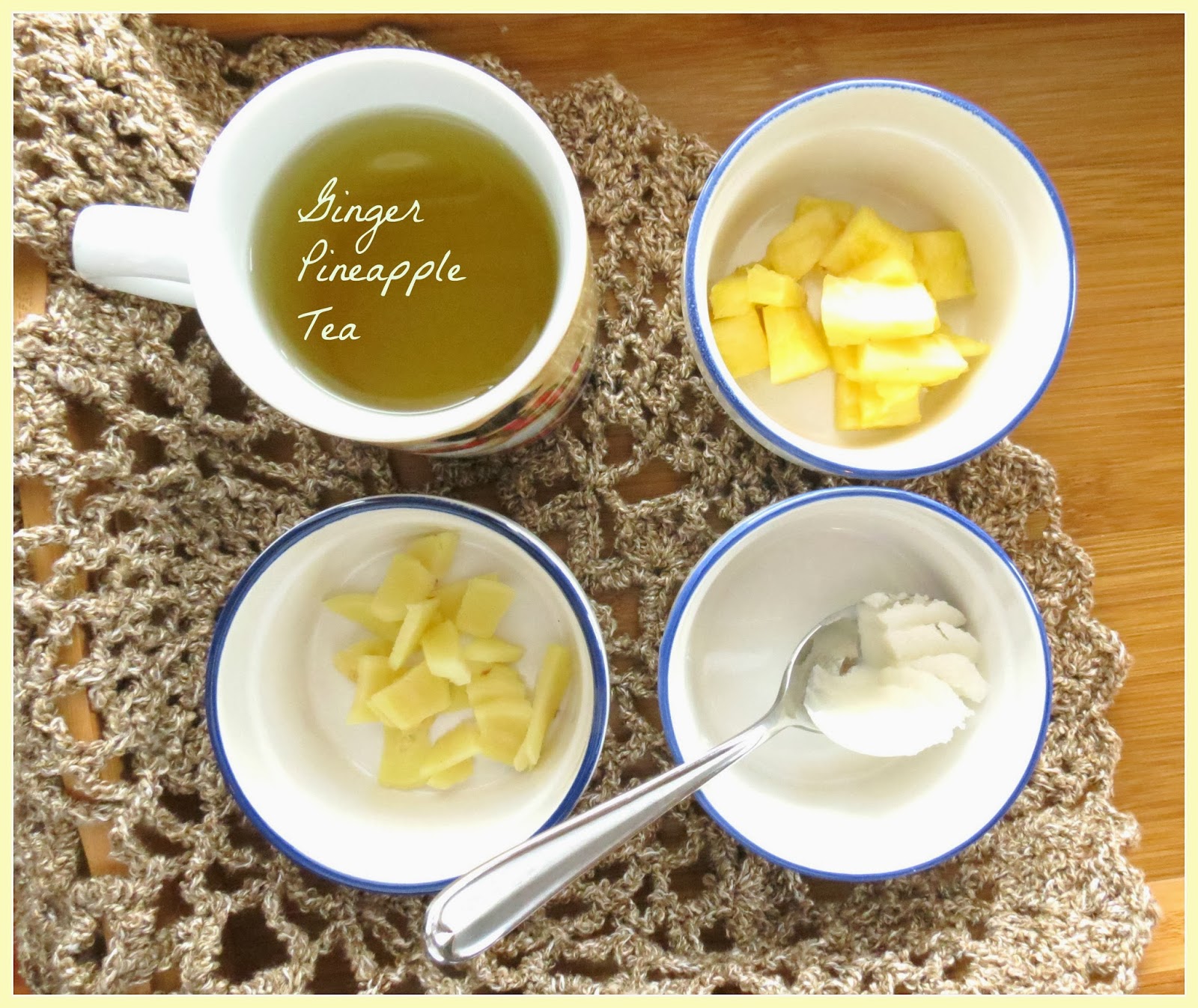 CoffeeBiscotti GingerPineapple Tea.