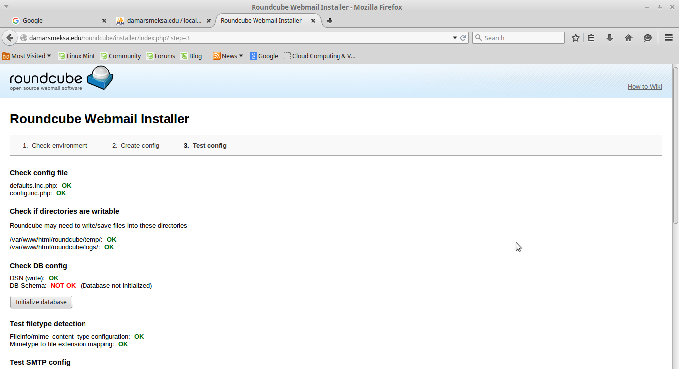 Roundcube timeweb