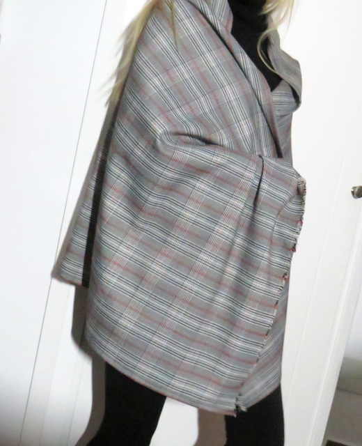 Pashmina Príncipe de Gales cubriendo cuerpo