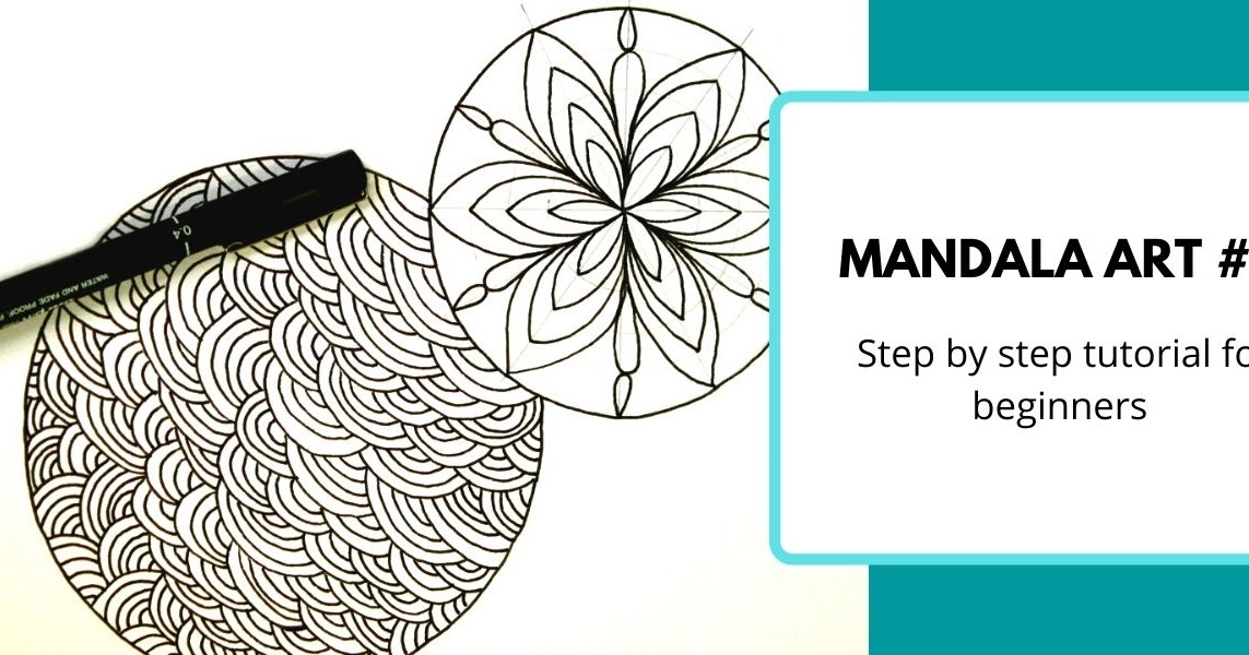 Mandala Art #4/ Step by step for Beginners/ How to draw a Mandala and a ...