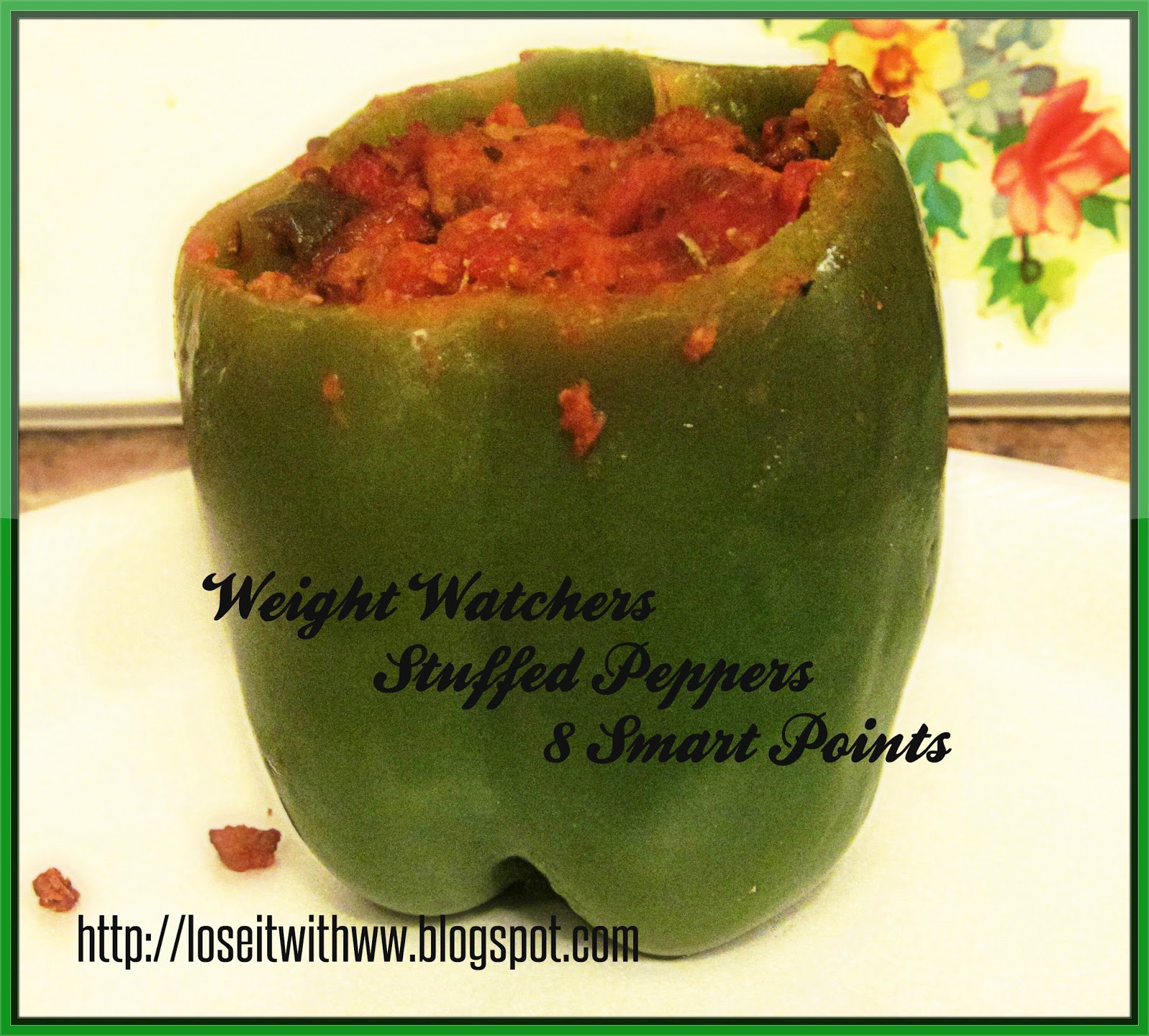 Losing It With Weight Watchers Stuffed Peppers with Turkey and