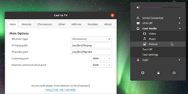 Cast To TV v12 Chromecast Extension For GNOME Shell Adds Automatic Image Slideshow, Audio Only Transcoding, More