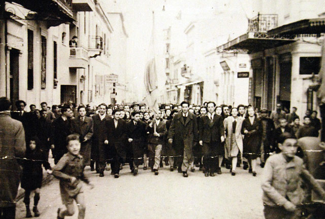 Greek Independence Day parade in Athens, Greece, 25 March 1942 worldwartwo.filminspector.com