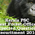 Kerala PSC - Expected Questions for Beat Forest Officer 2016 - 25