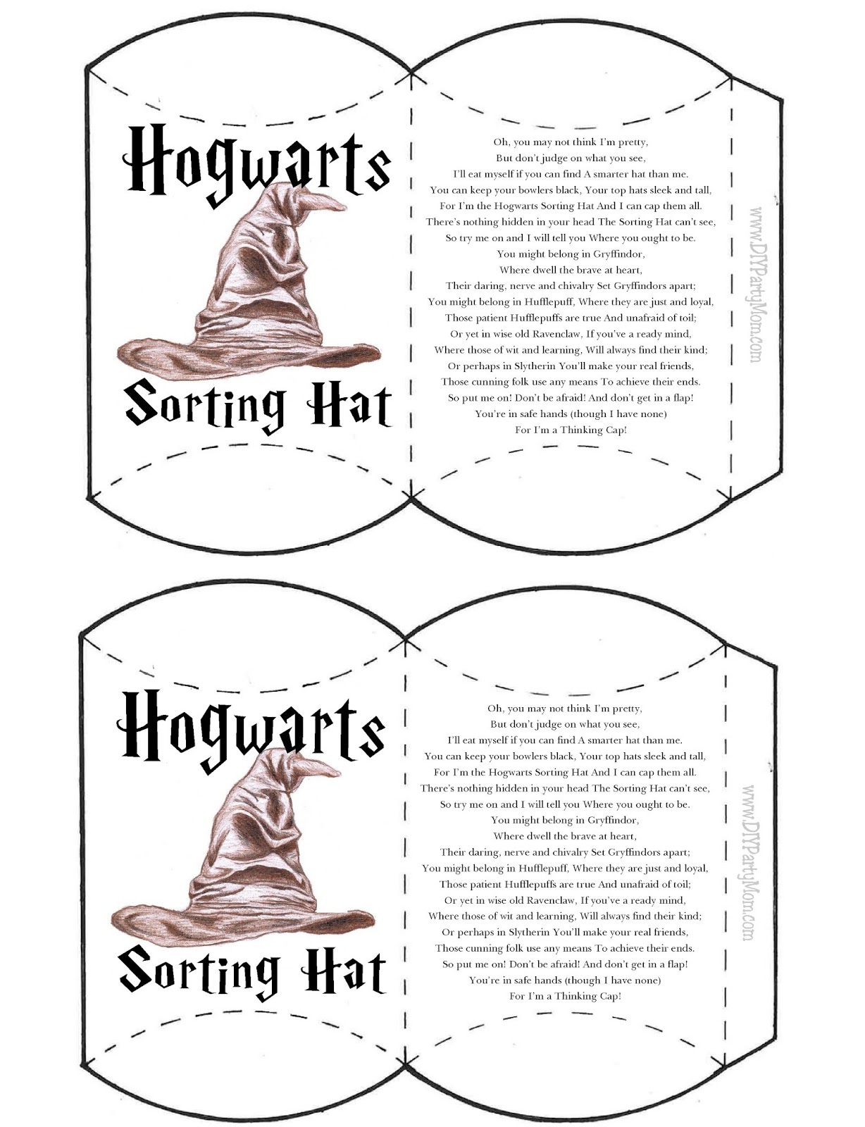 Printable Sorting Hat Quiz - Printable Word Searches