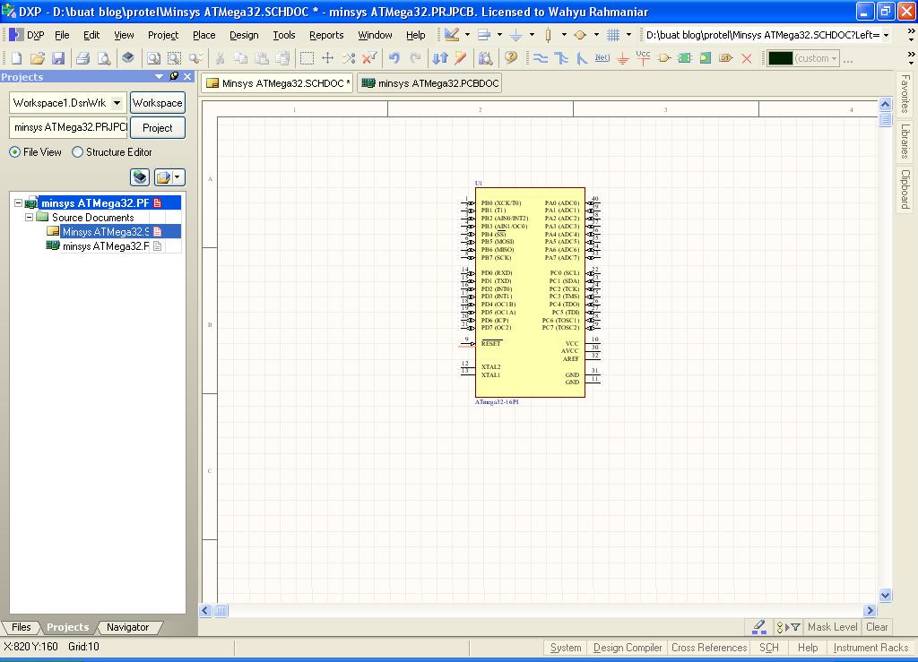 Technologination: Tutorial Desain PCB dengan Protel DXP 2004 (make own ...
