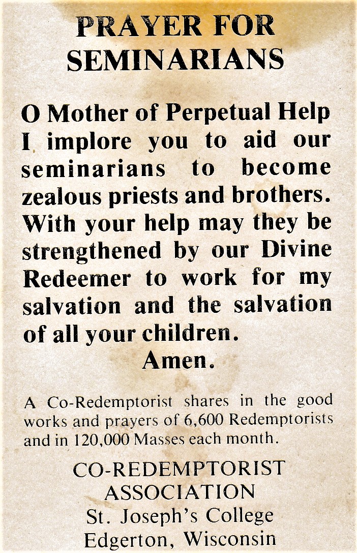 Cassone Entertainment and Media Prayer for Seminarians