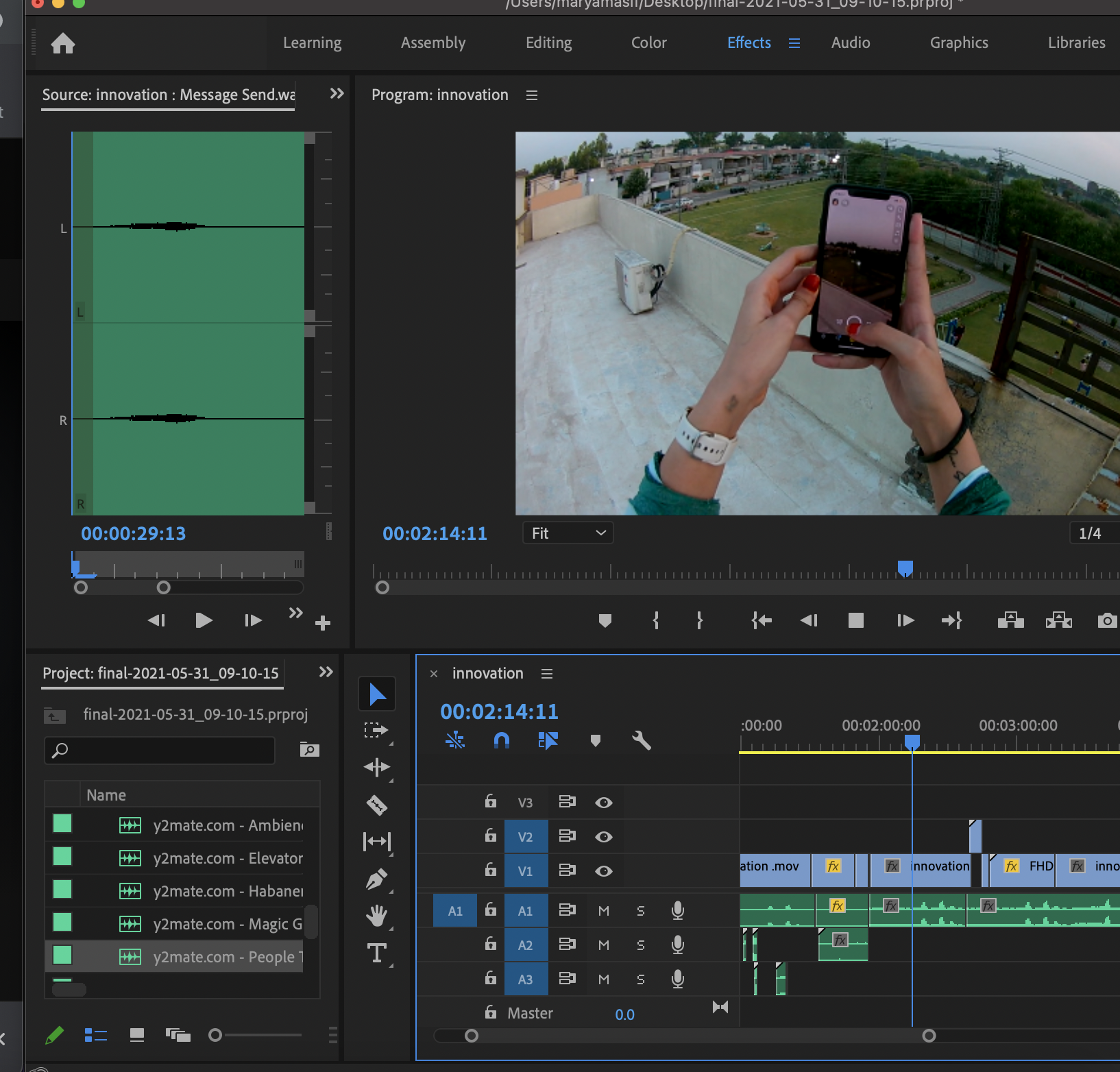 Fields & Frames Editing & Adding Effects