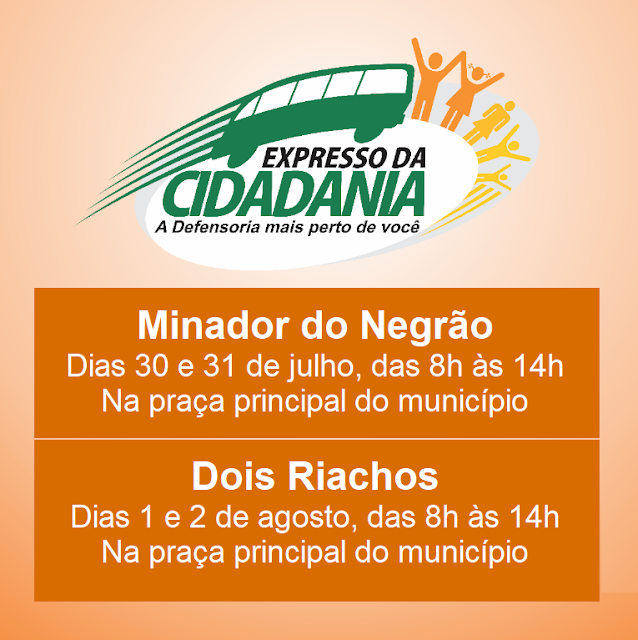 Minador do Negrão e Dois Riachos recebem atendimentos do Expresso da Cidadania