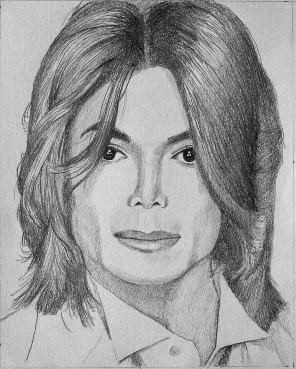 Pencil Sketching of Michael Jackson MJ Portrait Drawing Picture Making of a  legend michael jackson dangerous