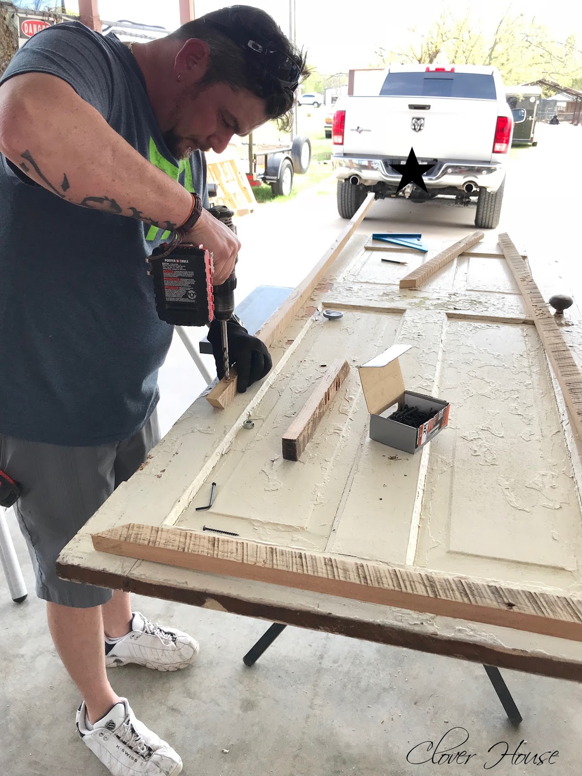 Clover House: Installing a Barn Door in our Master Bedroom