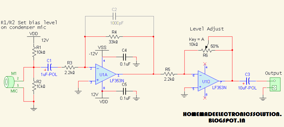 12V Mic Circuit Diagram / Tube Head Pre-amp - Circuit Scheme / Feb 26