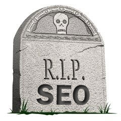 SEO Is Dead Grave Stone