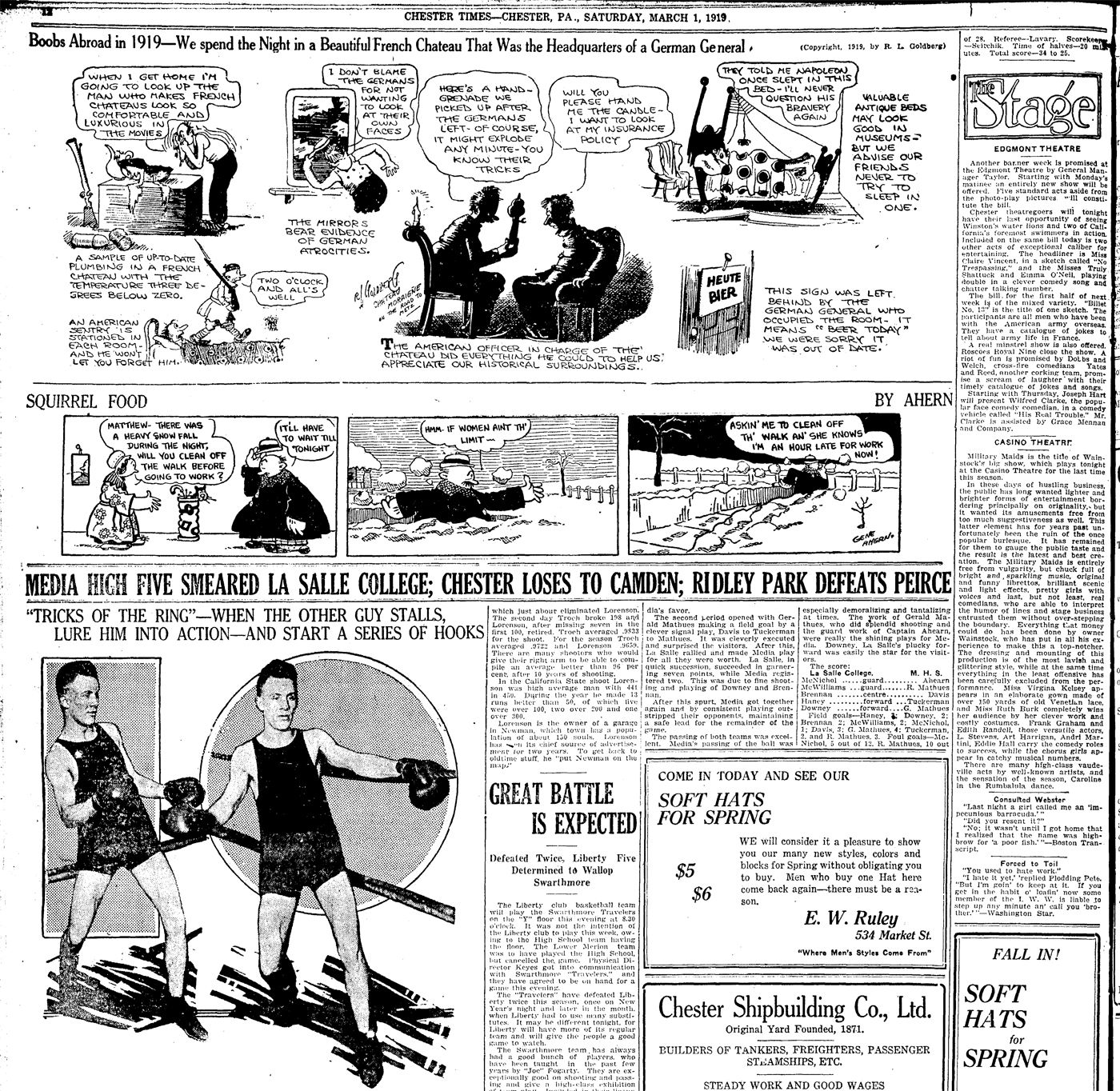 Screwball Comics Gene Ahern Does Rube Goldberg (Our Boarding House 1933)