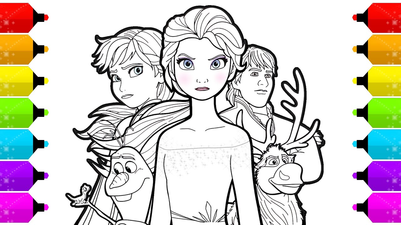 Desenhos da Frozen para Colorir