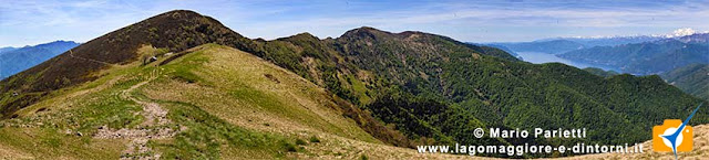 Il panorama salendo al monte Pola Il panorama salendo al monte Pola