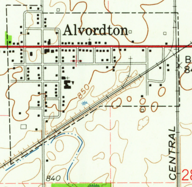 Towns and Nature Alvordton, OH Tower NS/Wabash vs. Aban/NYC