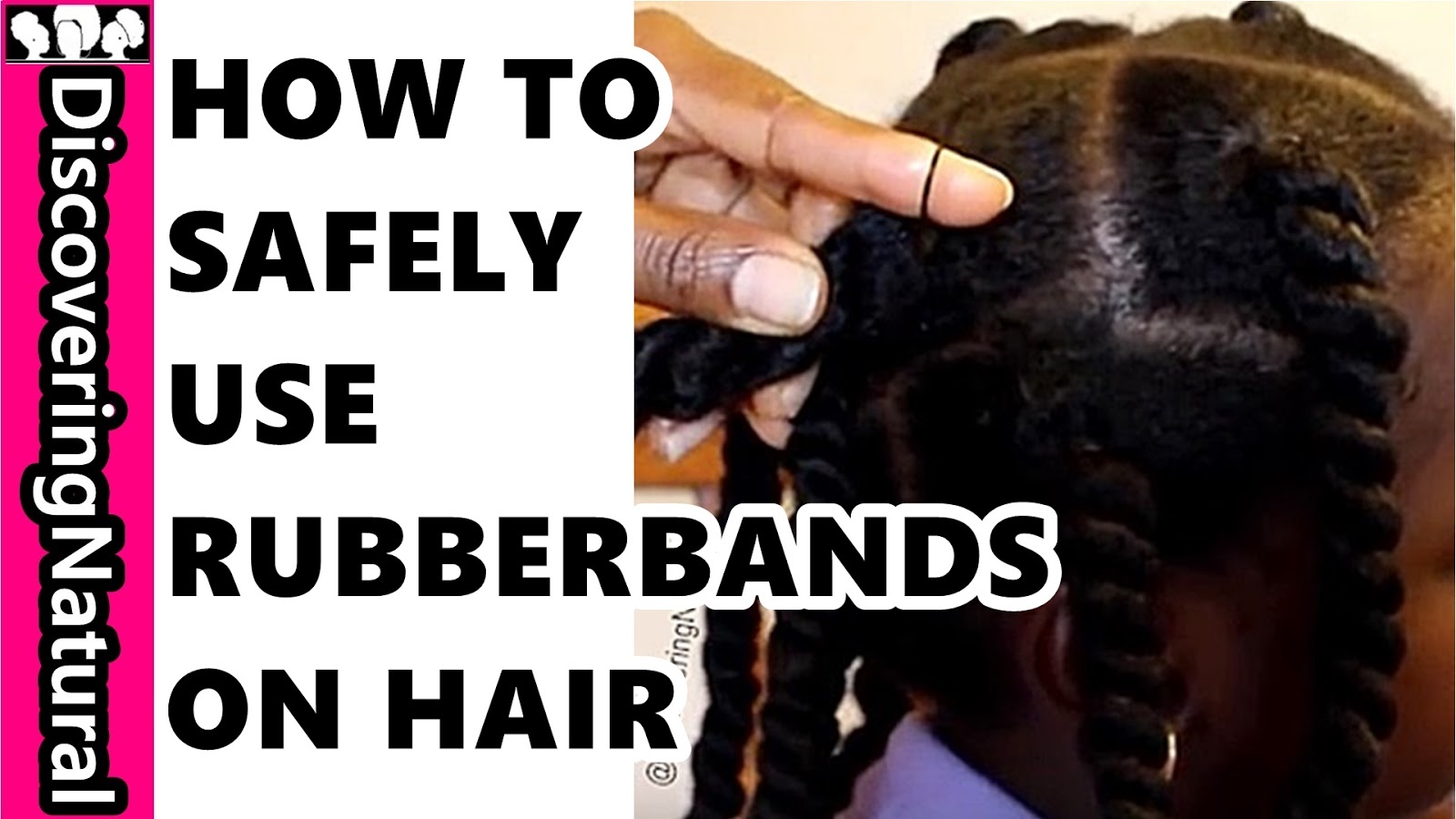 How to Use Rubber Bands / Elastics on Natural Kids Hair African