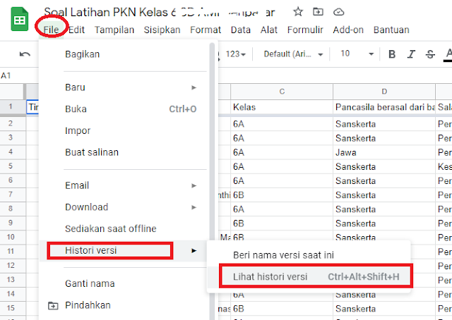 2 Cara Mengembalikan Spreadsheet Yang Terhapus Permanen