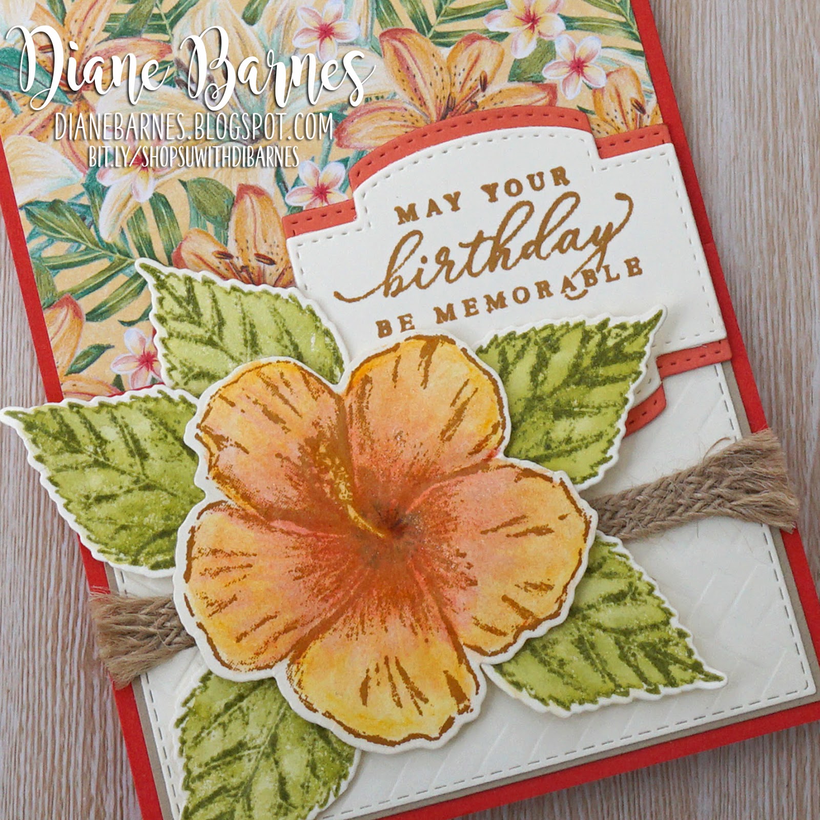 colour me happy: Timeless Tropical Birthday 2 - double easel card