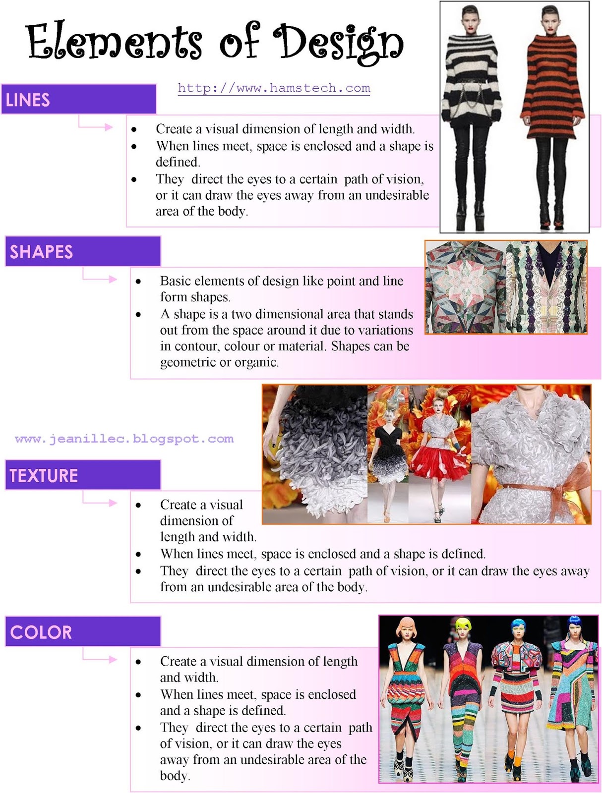 Elements of Design in Fashion and Textiles - Textile Learner