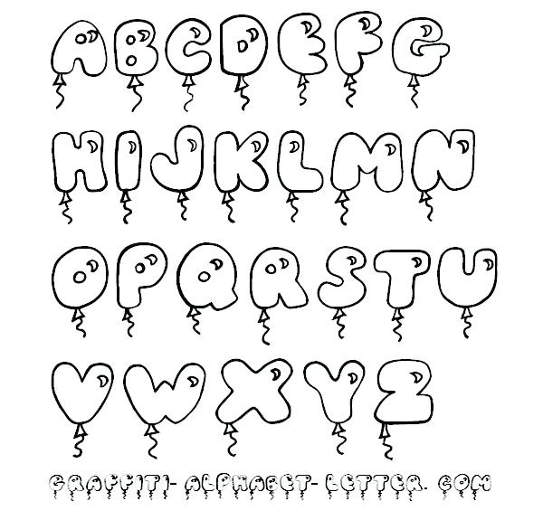 Cool Bubble Letters - Formal Letter