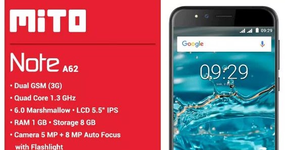 Harga Mito A62 Note Dan Spek Mito A62 Note