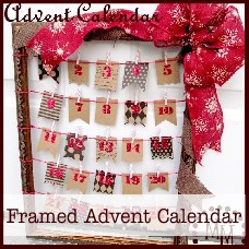 framed advent calendar