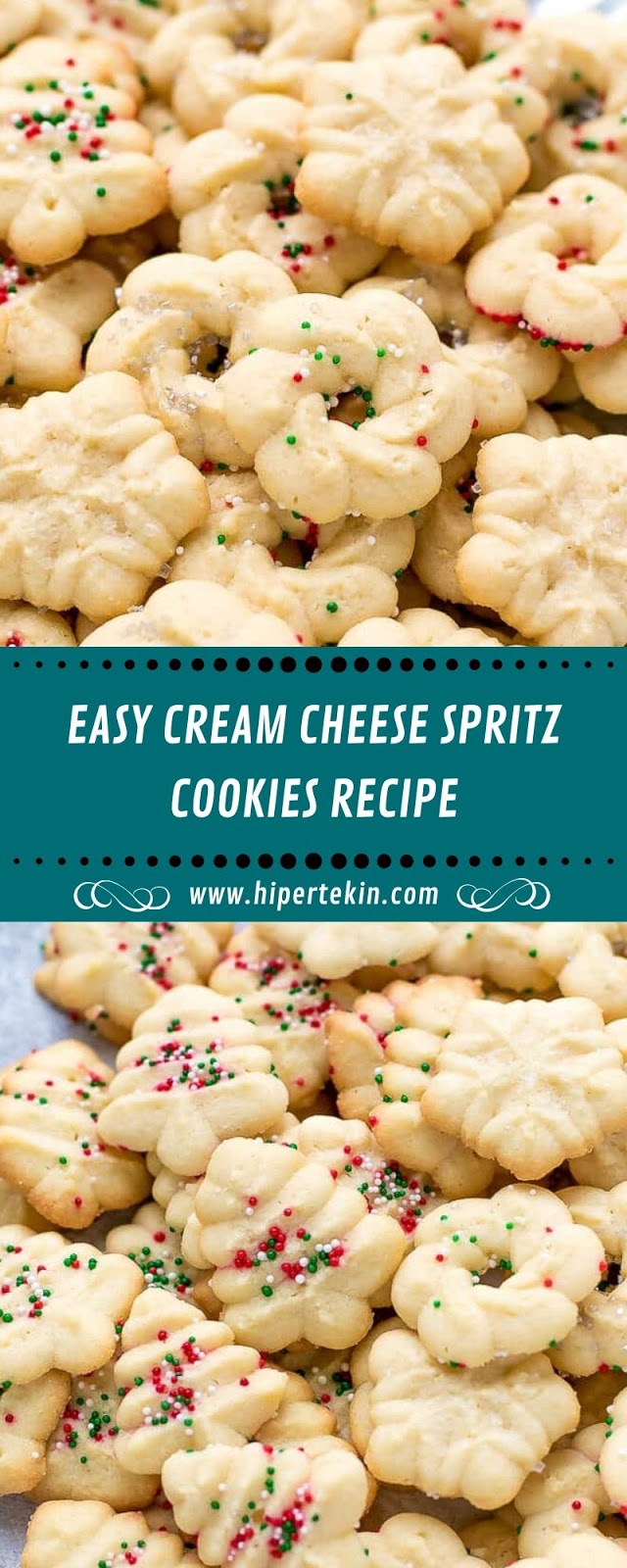 EASY CREAM CHEESE SPRITZ COOKIES RECIPE