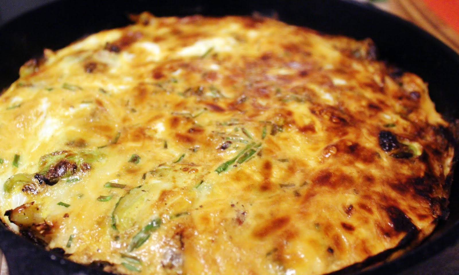 Who needs a quiche? (Brussels Sprout, Bacon and Gruyère Frittata) My