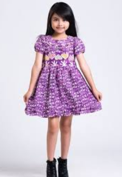 contoh model baju batik anak perempuan