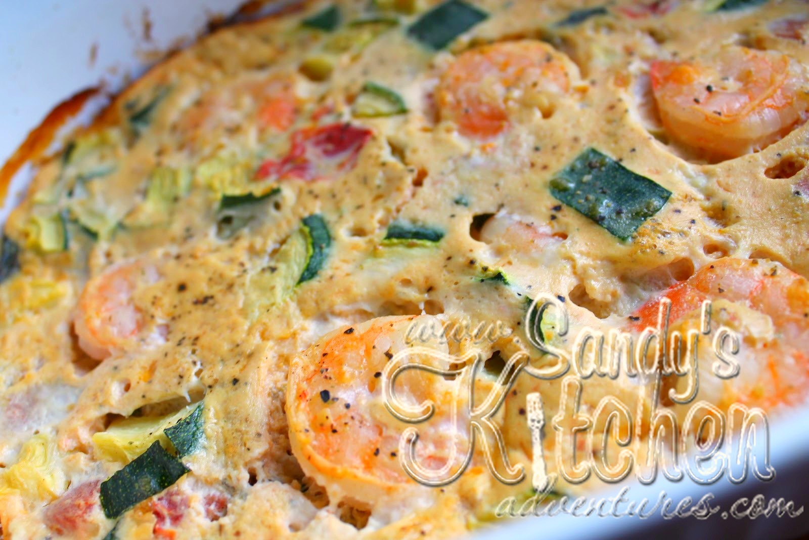 Shrimp Veggie Quiche Sandy's Kitchen