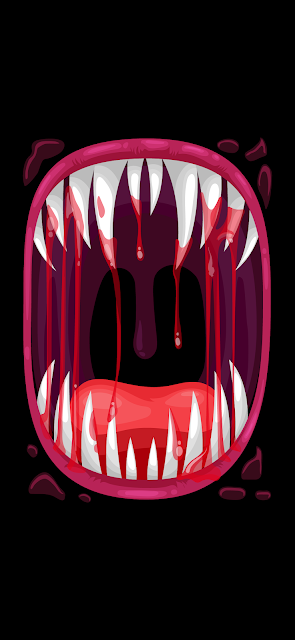 creepy mouth wallpaper