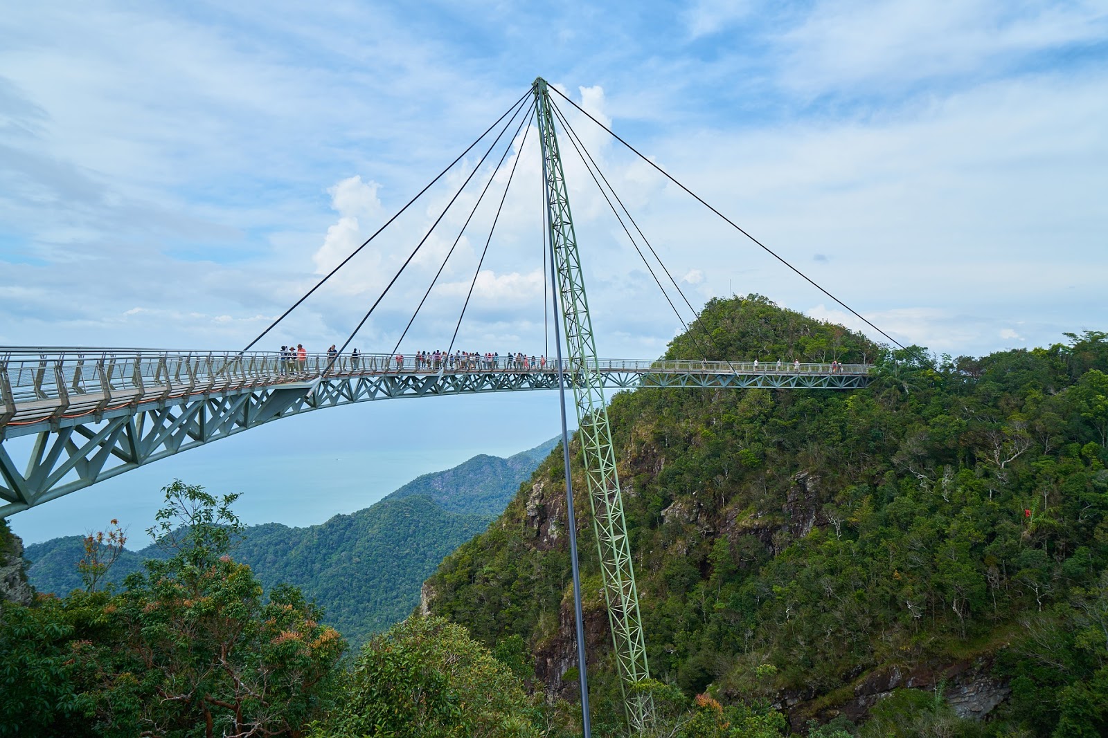 Langkawin Skybridge ja voitettu korkeanpaikakammo