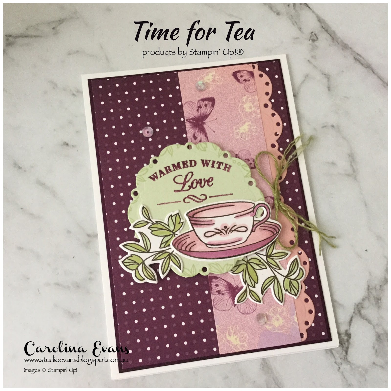 Carolina Evans Stampin Up Demonstrator Melbourne Australia Time For Tea Retiring Bundle 19