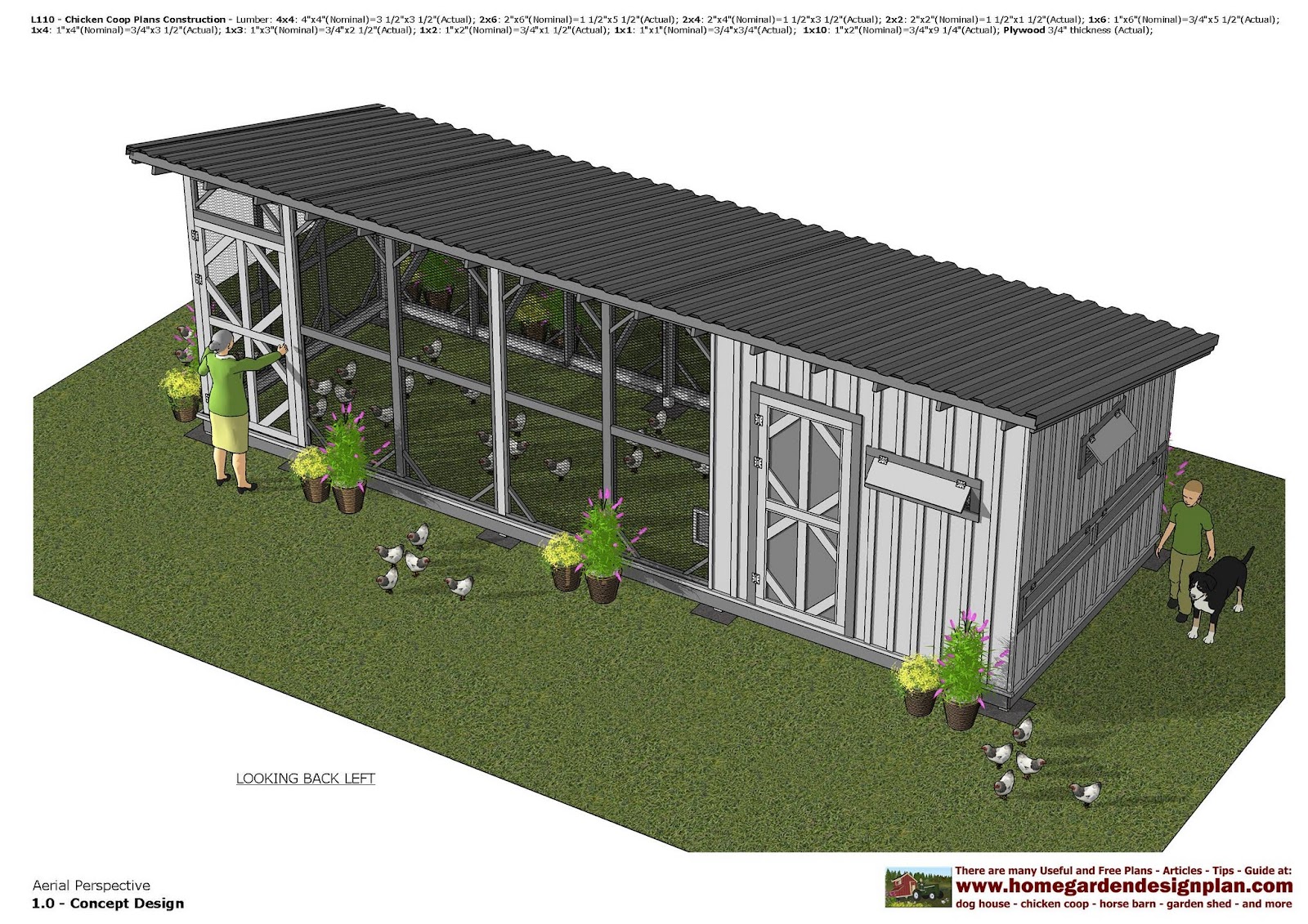 home garden plans: L110 - Chicken Coop Plans - Chicken ...