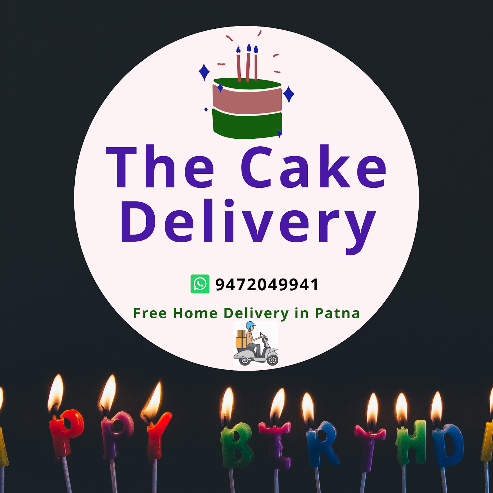 Free cake delivery service in Patna.