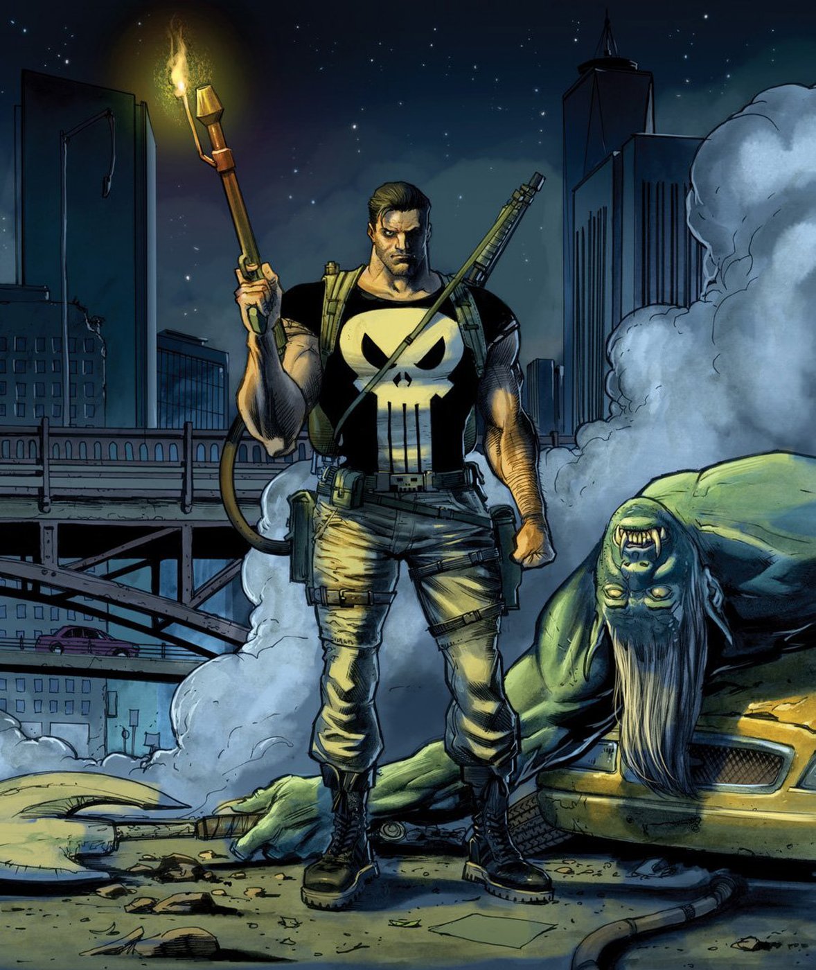 Universo Marvel 616: O novo Justiceiro terá que encarar o 'Plantão Noturno'  em preview de Punisher #2