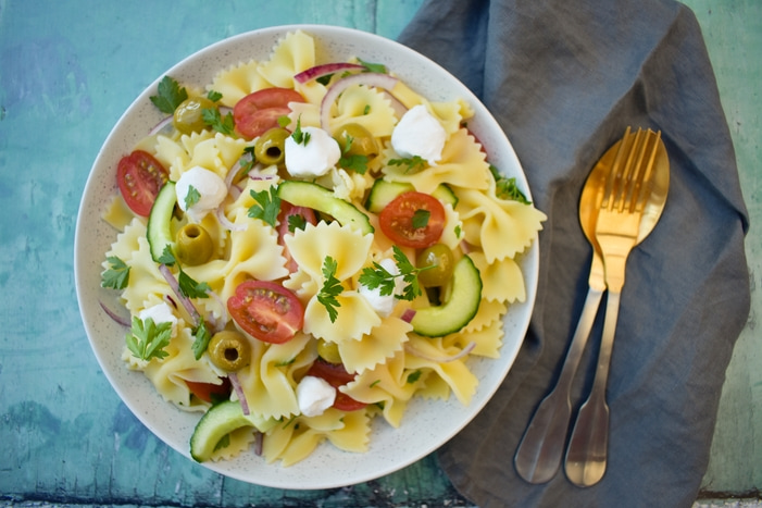 Summer Greek Pasta Salad