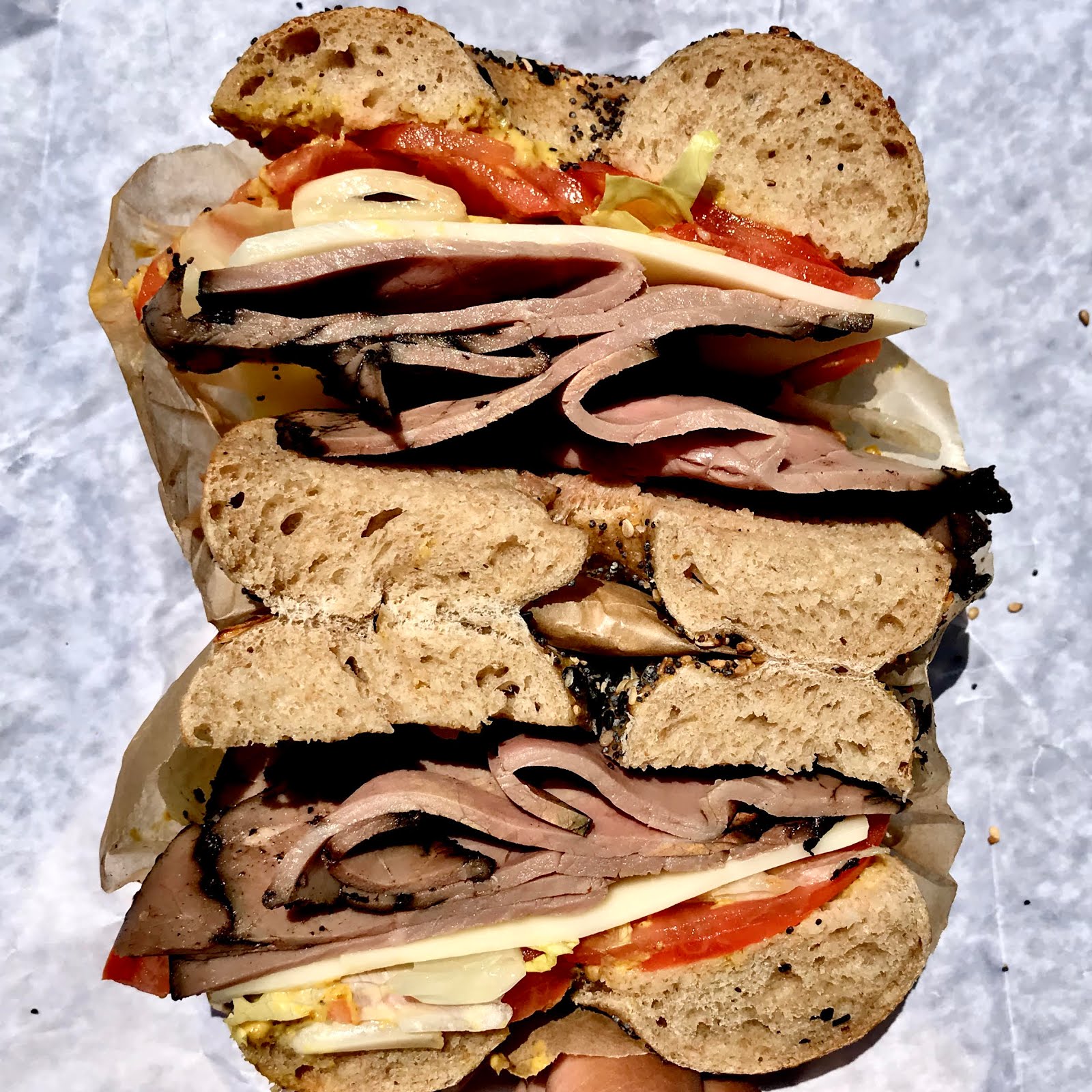 H A R L E M + B E S P O K E EAT SUMMER BAGEL SANDWICH DEAL AT BO'S BAGELS