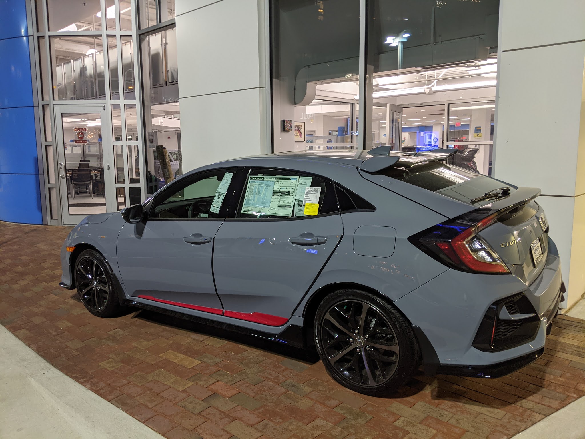 Robert Dyer @ Bethesda Row: Honda Civic Hatch Sport TRG on display at