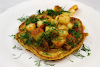 Chickpea Flour Pancakes with Crispy Paneer and Lime Pickle