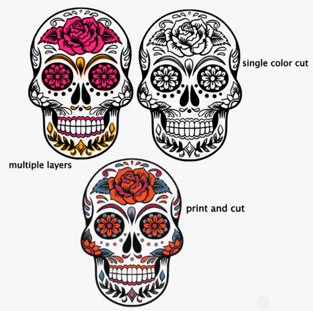 Free Silhouette Day Of The Dead Cut Files Silhouette School