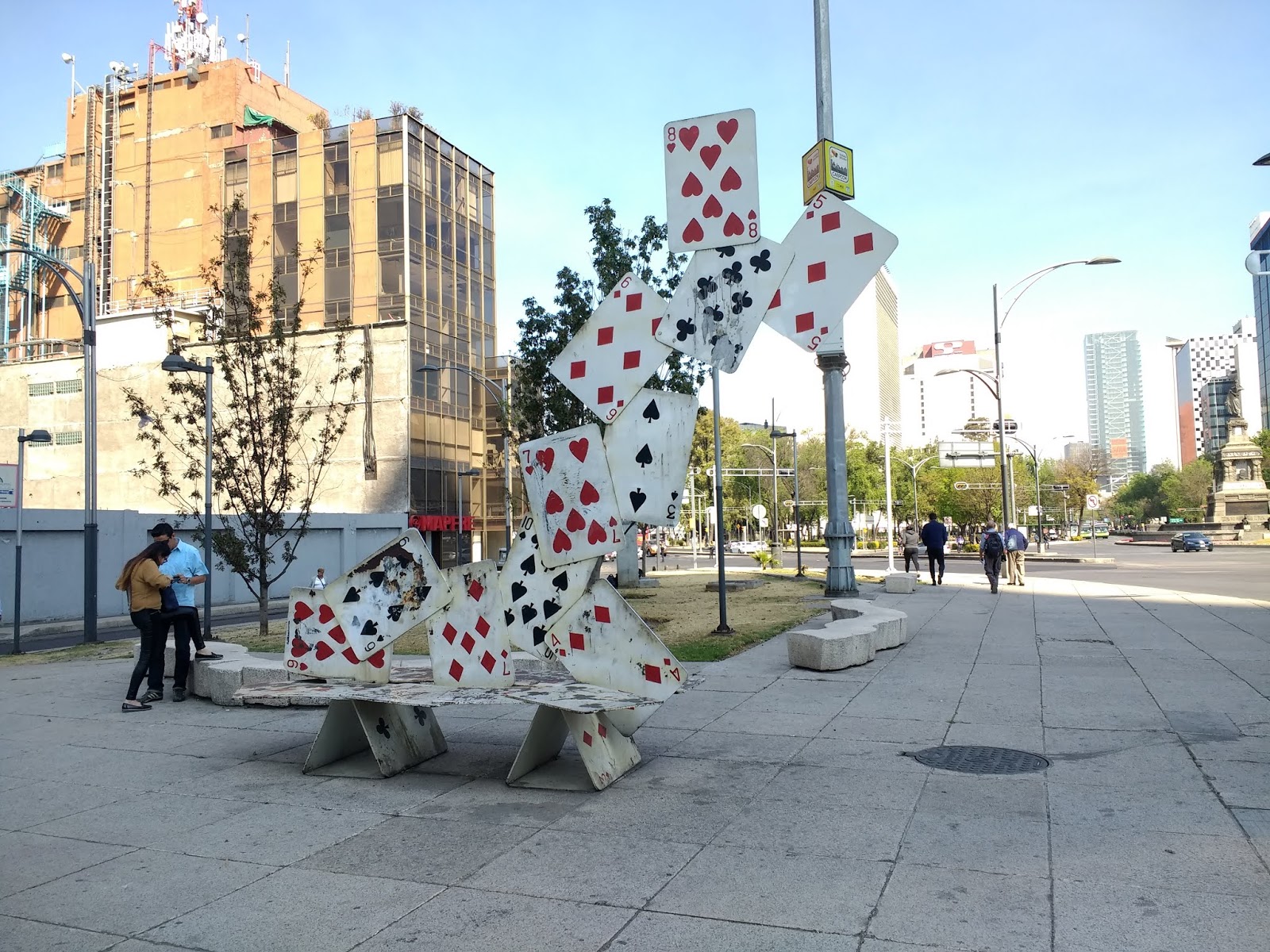 one of the busiest intersections was marked by the monumento a cuauhtemoc which honored the last aztec emperor against the spanish invaders one of the busiest intersections was marked by the monumento a cuauhtemoc which honored the last aztec emperor against the spanish invaders
